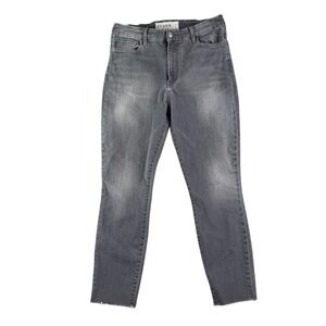 Frank Eileen Sligo Grey Wash Distressed Raw Hem Skinny Jeans Womens Size 30